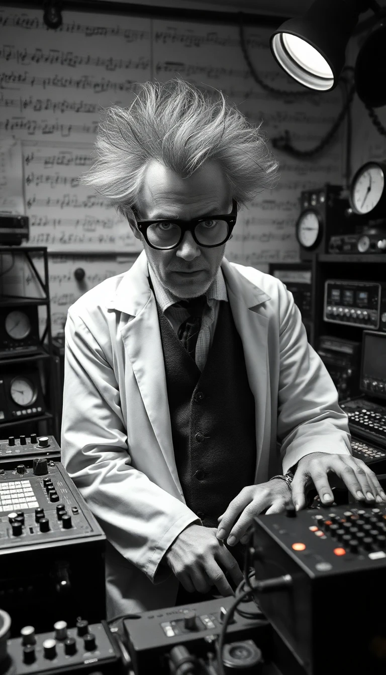 Gersh Georgewin in his laboratory